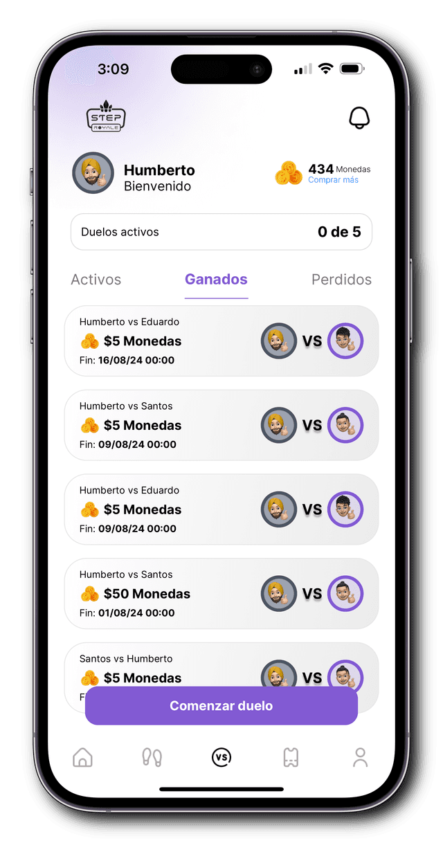 Captura de pantalla de la app